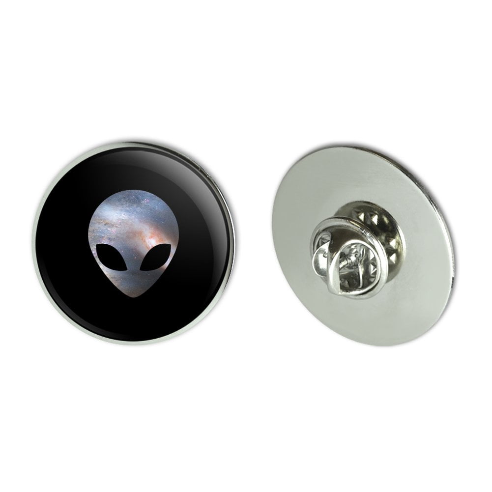 Alien Head in Space Metal 1.1" Tie Tack Hat Lapel Pin Pinback - Walmart.com
