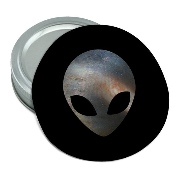 Alien Head in Space Round Rubber Non-Slip Jar Gripper Lid Opener