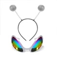 thumbnail image 1 of Alien Headband Alien Glasses Set Boppers Antenna Headband Rainbow Lens Sunglasses for Alien Theme Halloween Party Supplies, 1 of 5