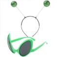 thumbnail image 1 of Alien Headband Alien Glasses Set Boppers Antenna Headband Rainbow Lens Sunglasses for Alien Theme Halloween Party Supplies, 1 of 5