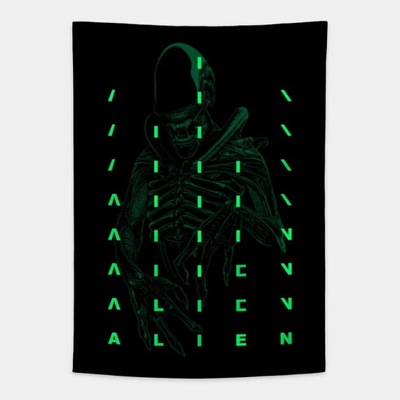 Alien Horror Movie Flannel Blanket, Soft & Warm Cozy Bed Throw - Size 30x40