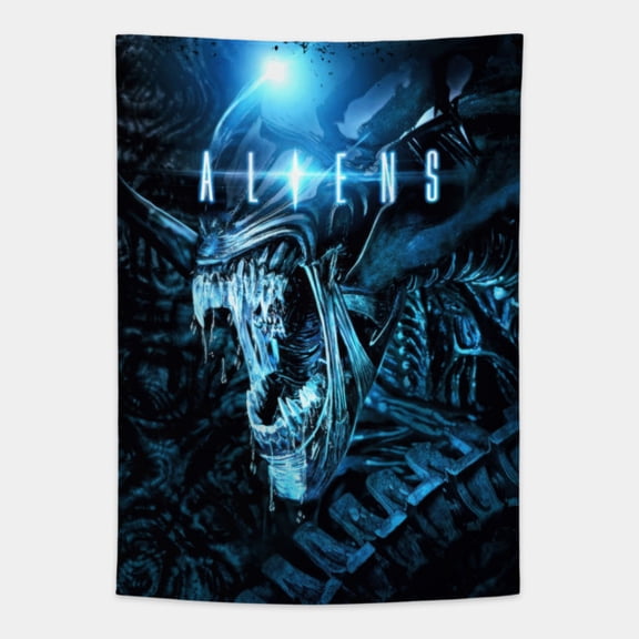 Alien Horror Movie Flannel Blanket, Soft & Warm Cozy Bed Throw - Size 30x40