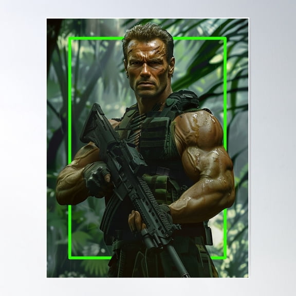 Alien Hunter Poster Wall Art, Modern Wall Decor For Living Room Bedroom, 12x18 UNFRAMED