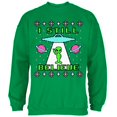 thumbnail image 1 of Alien I Still Believe Ugly Christmas Sweater Mens Sweatshirt Irish Green MD, 1 of 1