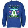 thumbnail image 1 of Alien I Still Believe Ugly Christmas Sweater Mens Sweatshirt Royal LG, 1 of 1