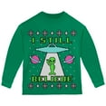 thumbnail image 1 of Alien I Still Believe Ugly Christmas Sweater Toddler Long Sleeve T Shirt Green 2T, 1 of 1