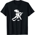 thumbnail image 1 of Alien Ice Hockey Player Cool Cartoon T-Shirt Unisex Full Size S-5XL, 1 of 4