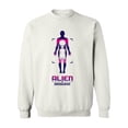 thumbnail image 1 of Alien In Disguise Graphic Sweatshirt Men -Image by Shutterstock, Male 4X-Large, 1 of 4