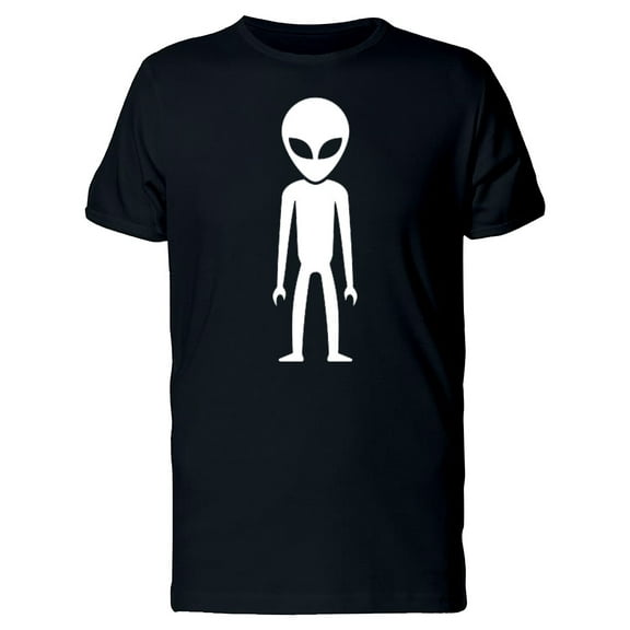 Alien In Flat Art T-Shirt Men -Image by Shutterstock, Male Small