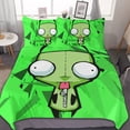 thumbnail image 1 of Alien Invader Zim 3 Pieces Bedding Sets Comfortable Soft Comforter Sets Decoration Bedroom Gifts With 1 Duvet Cover 2 Pillowcases, 1 of 7