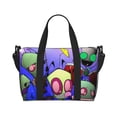 thumbnail image 1 of Alien Invader Zim Duffle Bag Overnighter Weekender Travel Bag Tote Carry On Bag School Practice Handbag Crossbody Fitness Bag For Women Men Boys Girls, 1 of 7
