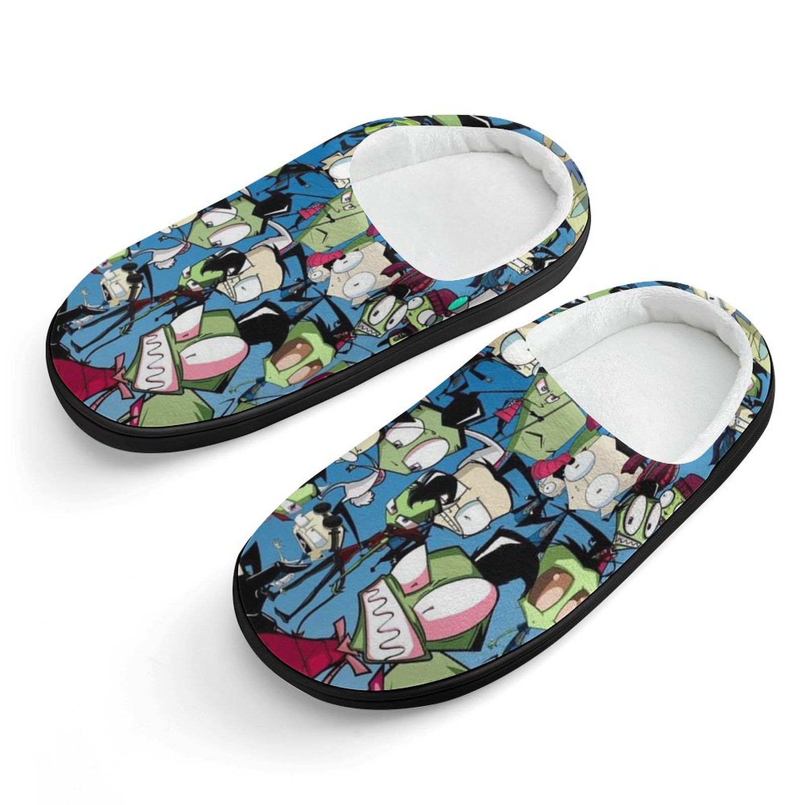 Alien Invader Zim Gir Kid's Cotton Slippers Winter Warm Soft Plush ...