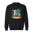 thumbnail image 1 of Alien Leaning On Area 51 Sign Sweatshirt Men -Image by Shutterstock, Male Medium, 1 of 4