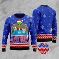thumbnail image 1 of Alien Let It Snow 3D Christmas Sweater, Funny Xmas Sweater, Sweater Xmas, 1 of 2