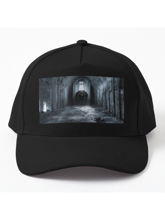 Alien Lost at Crash Site Baseball Cap, Science Fiction Adventure Scene Design, Classic Hat