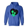 thumbnail image 1 of Alien Love Design Hoodie Women -Image by Shutterstock, Female Medium, 1 of 4