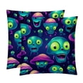 thumbnail image 1 of Alien Luxurious Velvet Pillow Covers with Unique Patterns - Set of 2, 16x16, 18x18, 20x20 Inches for Throw Pillow Inserts - Ideal for Home Decor and Gifts, 1 of 6