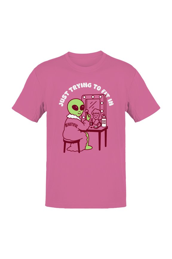 Alien Mirror Beauty Humor Art Men's T-shirt