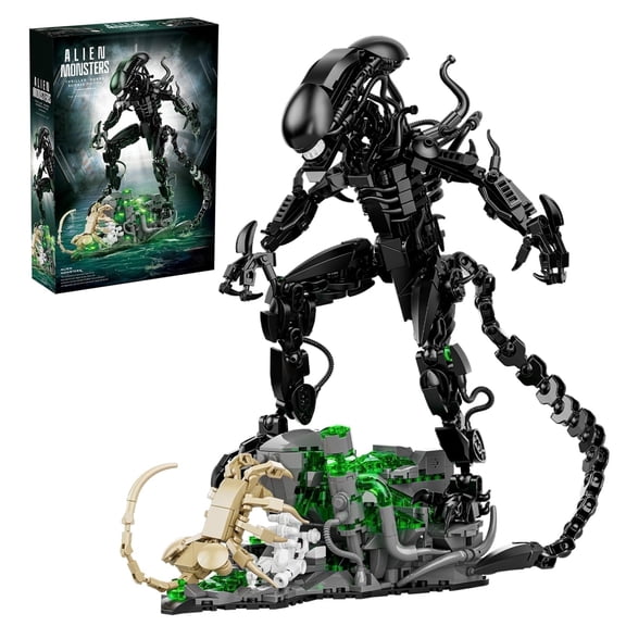 YOUEEFY Alien Monster Building Blocks Set, ABS