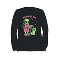 thumbnail image 1 of Alien Morning Routine Humor Design Men's Sweatshirt, 1 of 3