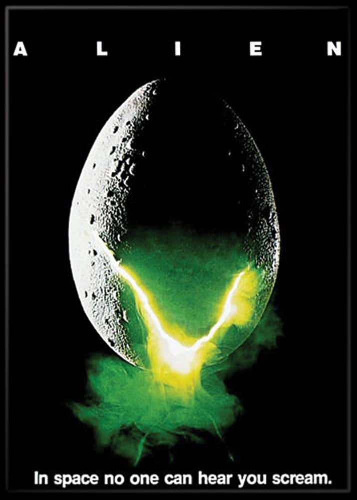 Alien Movie Poster 3.5 x 2.5 Magnet - Walmart.com