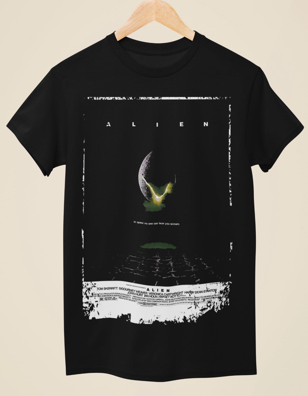 Alien - Movie Poster Inspired Unisex Black T-Shirt - Walmart.com