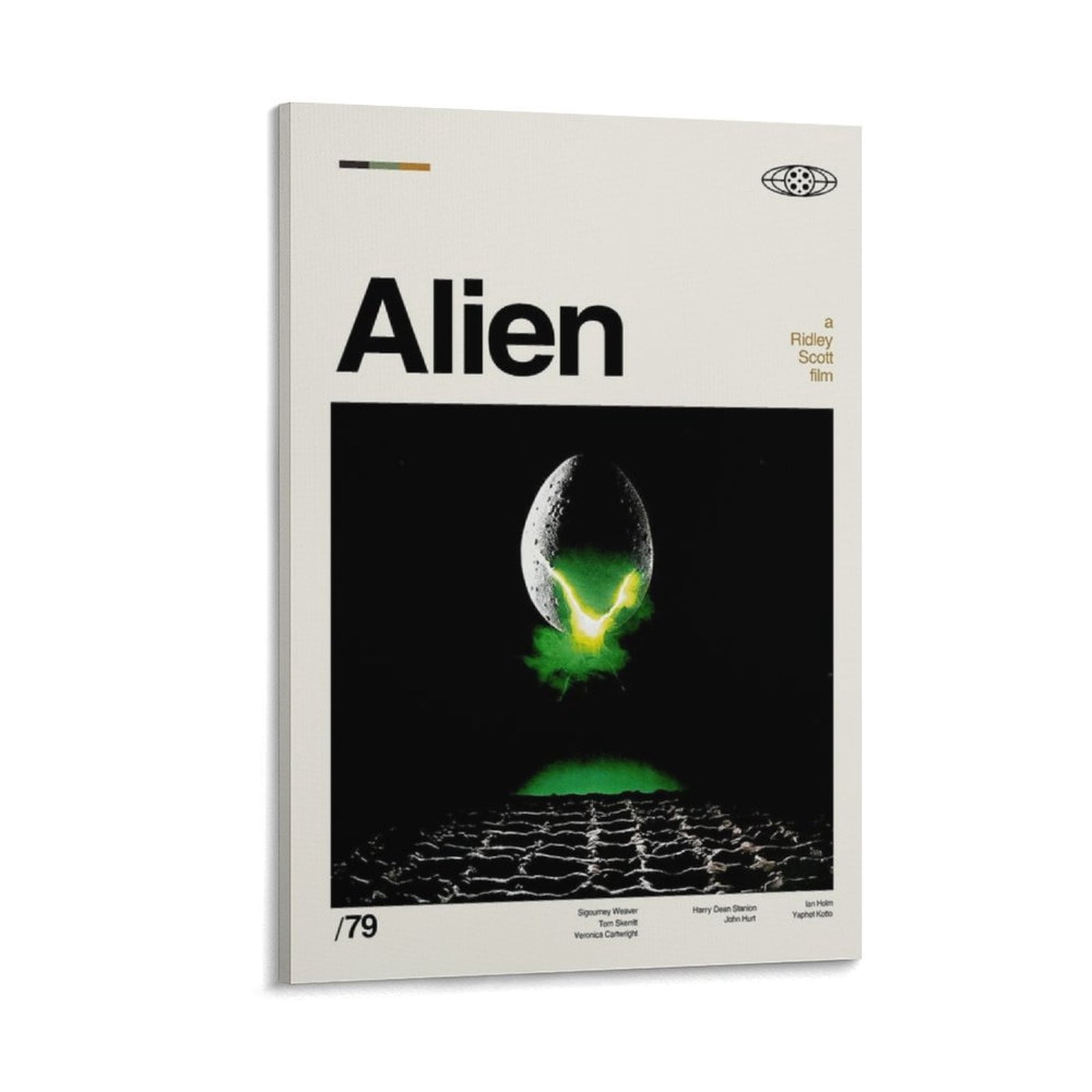 Alien Movie Poster, Alien Print, Midcentury Art, Retro Movie Poster ...