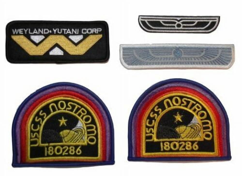 Alien Movie Set of 5 Embroidered Uniform Logo Patches - Walmart.com
