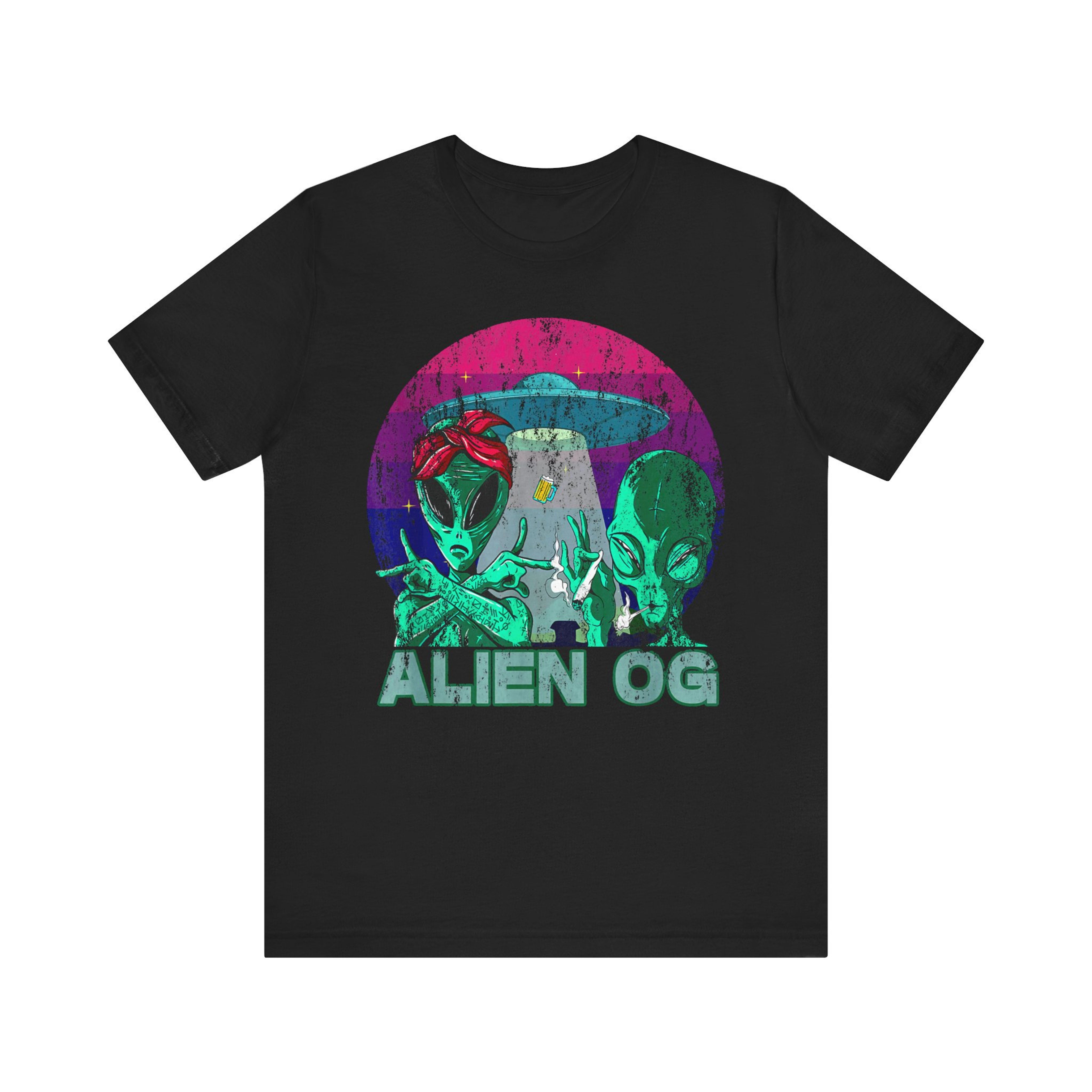 Alien OG Cannabis Strain Shirt | Funny Alien Stoner Humor Tee | Space ...