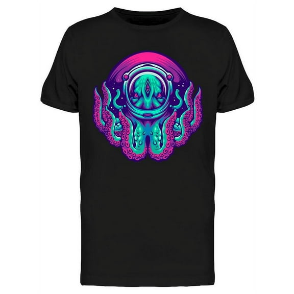 Alien Octopus  Design T-Shirt Men -Image by Shutterstock, Male Medium