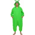 thumbnail image 1 of Alien One Piece - Plush Adult Outer Space Costume Jumpsuit by FUNZIEZ! (Green, X-Small), 1 of 6