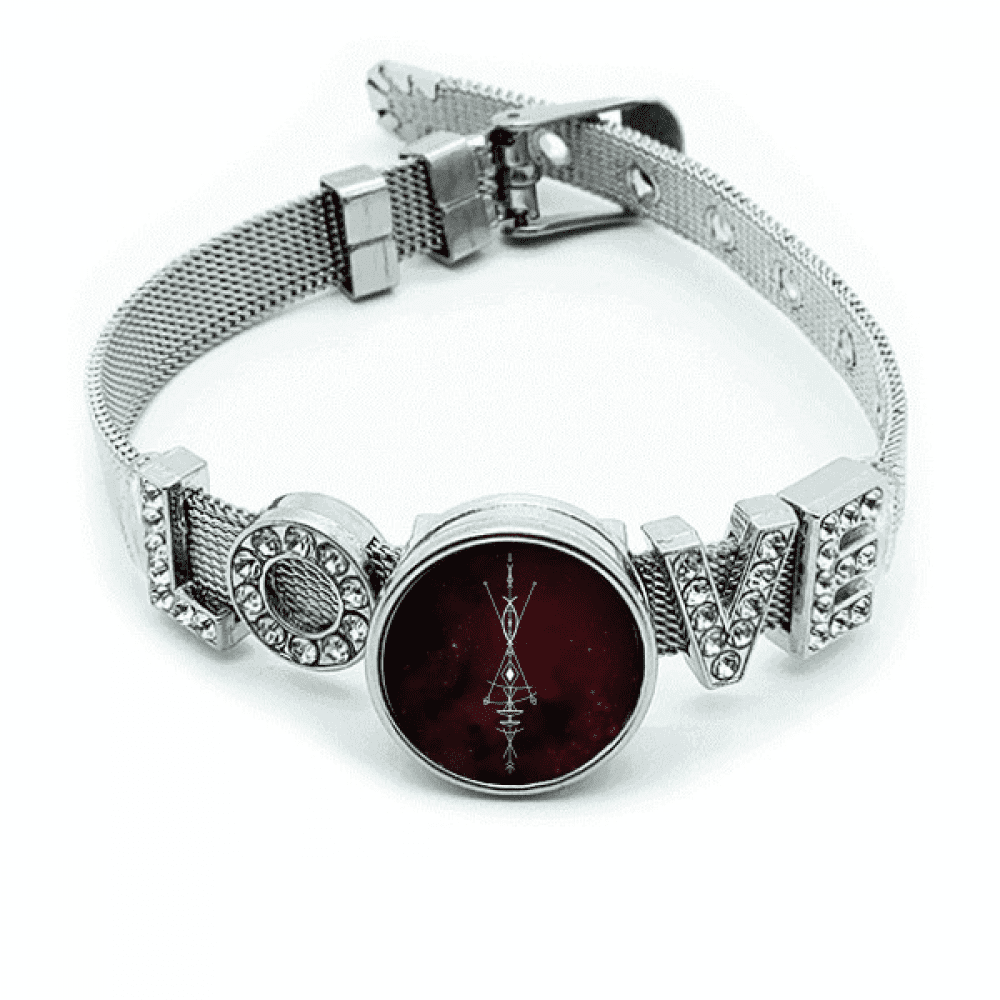 Alien Pattern Geometry Universe Bracelet Wristband Crystal Love ...