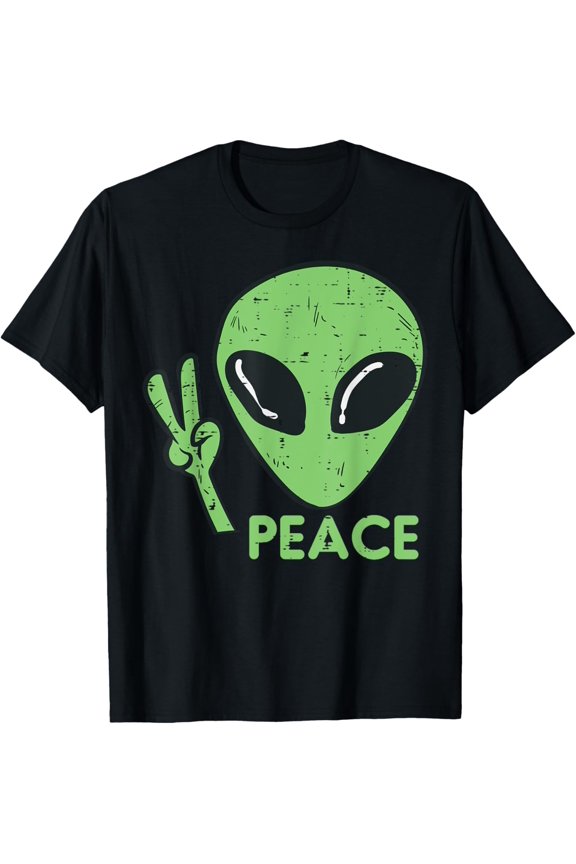 Alien Peace Cute Extraterrestrial Ufo Boys T-shirt