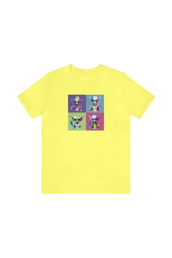Alien Peace T-Shirt, ET I Come In Peace TShirt, Colorful Alien Lover TShirt