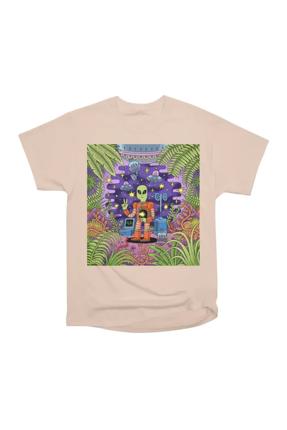 Alien Peace T-Shirt Tee Gift For Him Merch For Her Apparel For Friend