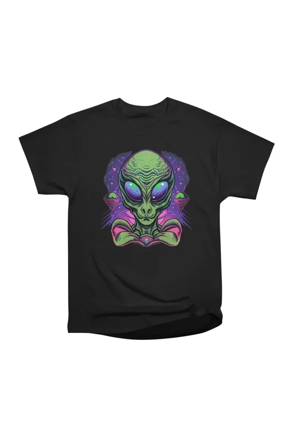 Alien Peace T-Shirt Tee Gift For Him Merch For Her Apparel For Friend