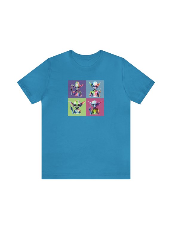 Alien Peace T-Shirt, ET I Come In Peace TShirt, Colorful Alien Lover TShirt