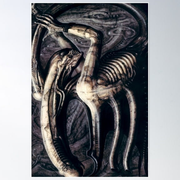 Alien Poster Wall Art, Modern Wall Decor For Living Room Bedroom, 12x18 UNFRAMED