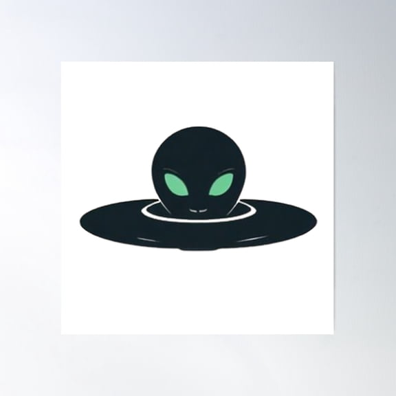 Alien Poster Wall Art, Modern Wall Decor For Living Room Bedroom, 24x24 UNFRAMED