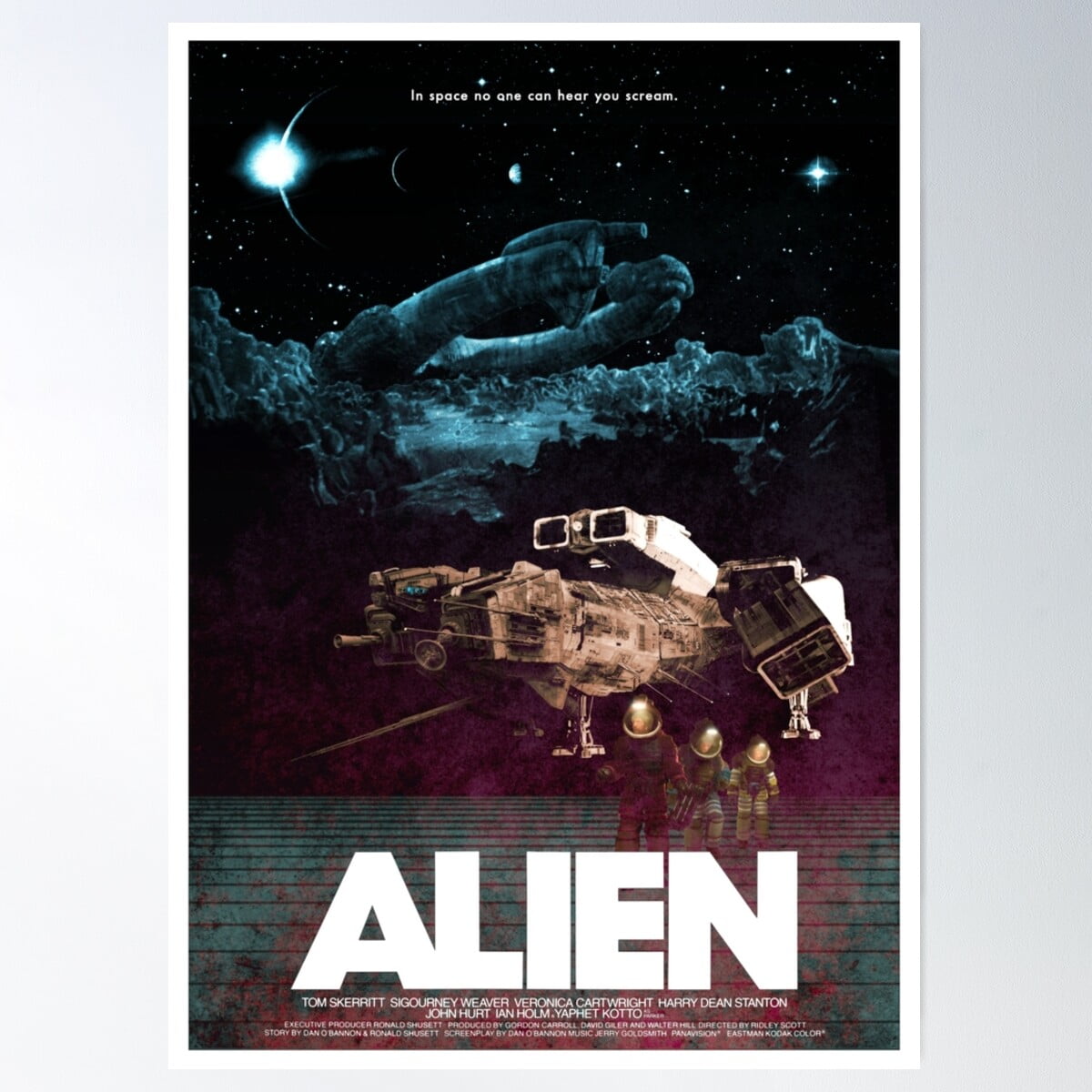 Alien Poster Wall Art, Modern Wall Decor For Living Room Bedroom, 8x12 ...