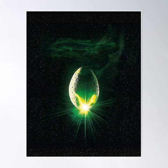 Alien Poster Wall Art, Modern Wall Decor For Living Room Bedroom, 8x12 UNFRAMED