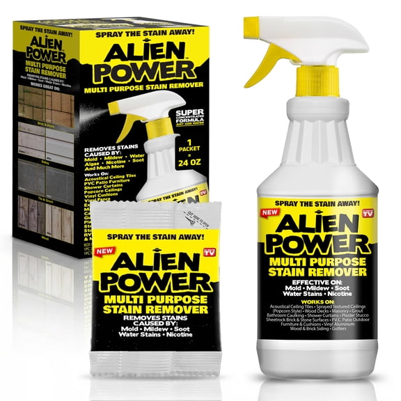 Alien Power Super Concentrated Multi-Purpose Stain Remover Set Mold Mildew Water Algae Cleaner Kit Spray Bottle