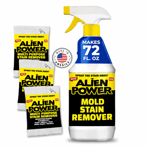 Alien Power Super Concentrated Multi-Purpose Stain Remover Set Mold Mildew Water Algae Cleaner Kit Spray Bottle