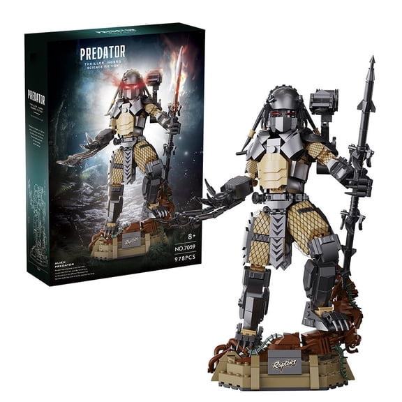 Alien Predator Model Building Set Compatible with Lego Action Figure for Adults 978 Pcs