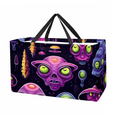 Peace Dove Large Reusable Foldable Oxford Cloth Shopping Bag With Collapsible Bucket Storage Box And Laundry Bag