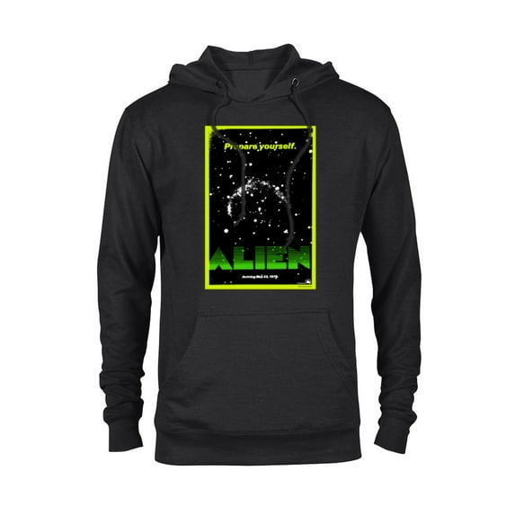 Alien Prepare Yourself Retro Movie Poster - Pullover Hoodie for Adults - Customized-Black