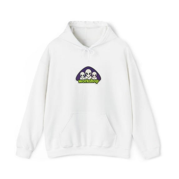 Alien Purple Triad Workshop Skateboard 00s Vintage Classic Hoodie Print - XL / White