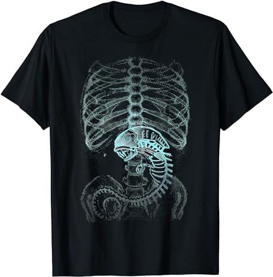 Alien Radiography, X-Ray Funny Skeleton T-Shirt - Walmart.com
