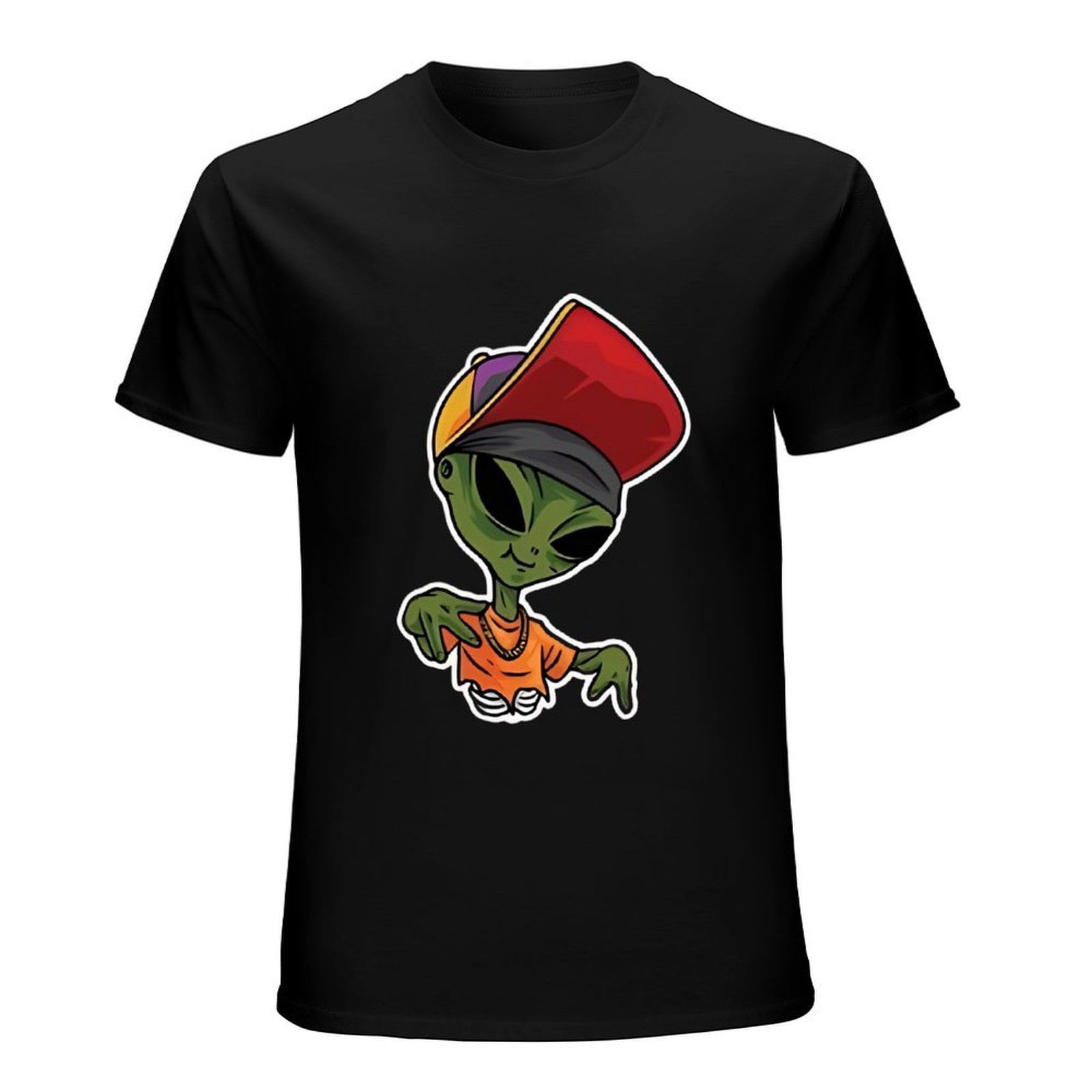 Alien Rapper T-Shirt Men's Cool Hip Hop Music Fashion Tee - Walmart.com