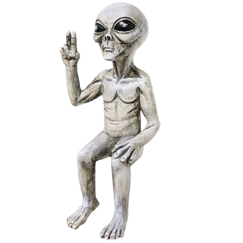 Alien Resin Statue Ornament Alien Garden Sculptures & Statues Yard Best ...